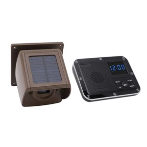 Solar Driveway Alarm Waterproof Dustproof 2624.7ft Long Range Outdoor Motion FG - Picture 1 of 24