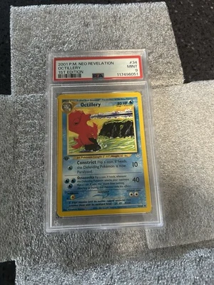 2001 Pokemon Neo Revelation 1st Edition Octillery 34/64 PSA 9 Mint - Image 1 of 2
