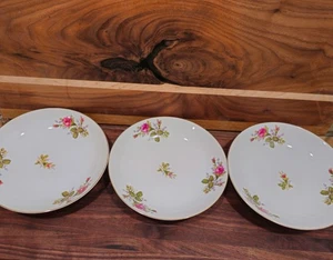 Themse Porzellan China 7" "Moos Ross" Obstschalen, 3 Stück - Bild 1 von 6
