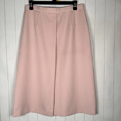 De Colección Años 80 Pantalón-her Plisado Línea A Midi Falda Rubor Rosa Carrera Oficina Ropa 13/14 Foto 1 de 4