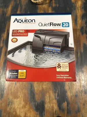 Aqueon QuietFlow 20 LED PRO Aquarium Power Filter - Up to 30-Gallons - Image 1 of 4