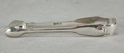 Pinzas de azúcar Eley Fearn & Chawner London de plata esterlina concha C.1810 Foto 1 de 4