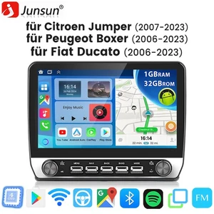 DAB+ Android Autoradio CarPlay Navi GPS Für Fiat Ducato Citroën Jumper 2007-2024 - Bild 1 von 19