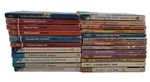 Vintage Lot 24 Harlequin Romance Books 1975-1998 B Neels C Lamb 9 W/ Red Pages - Picture 1 of 21