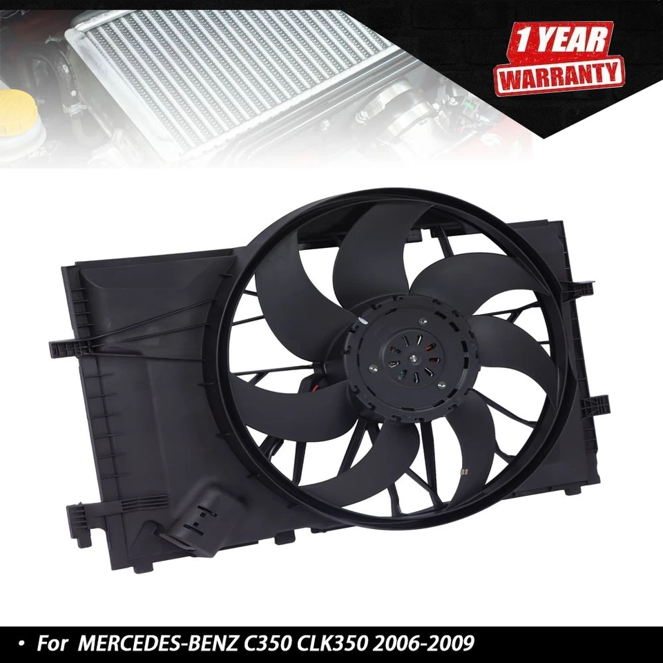 Radiator Cooling Fan Assembly For Mercedes-Benz C350 CLK350 2006-2009 623280 - Image 1 of 4