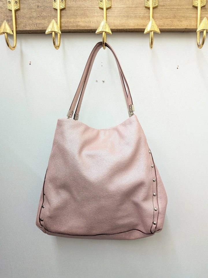 Coach F35211 Phoebe Madison Studded Caviar Leather Handbag Purse Pink - Image 1 of 4