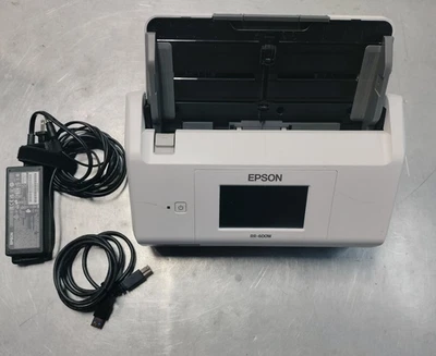 Epson RapidReceipt RR-600W Wireless Desktop Duplex Receipt and Document O5837 - Image 1 of 4