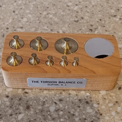 Juego de pesas de latón - 14 pesos de 20mg a 50g Foto 1 de 4