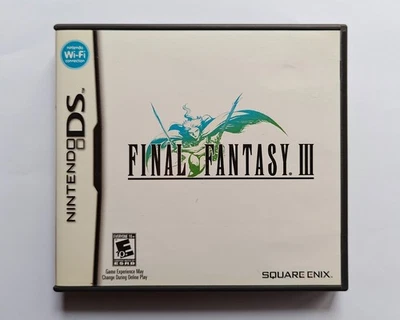 Final Fantasy III FF3 Nintendo DS RPG Juego de Rol Completo CIB Estuche Manual Foto 1 de 4
