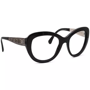Occhiali da sole Chanel montatura solo 5346 c.501/S8 nero lucido occhio di gatto Italia 55 mm - Foto 1 di 6