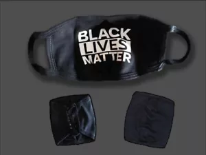 3er Pack BLACK LIVES MATTER Gesicht Mode Maske Waschbar Wiederverwendbar 100% Baumwolle FLOYD - Bild 1 von 8