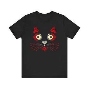 Love Cat Unisex Jersey Short Sleeve Tee - Picture 1 of 5