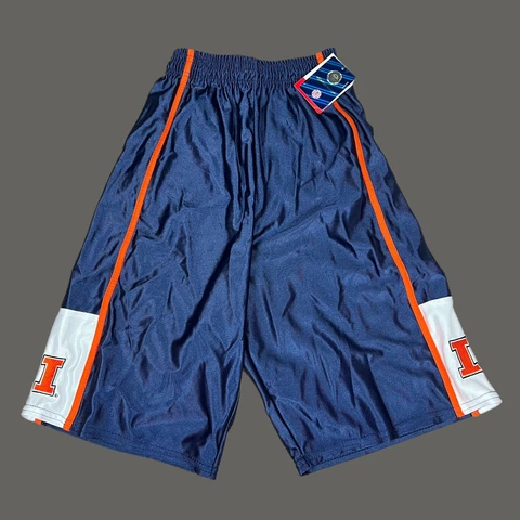 Vintage University Illinois Illini Dodger Shorts Men’s Small 90’s New Tags NOS Cover