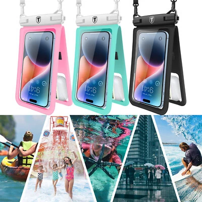 ROCKINGSPACE Waterproof Floating Cell Phone Pouch Swimming Dry Bag Case For iPhone Samsung