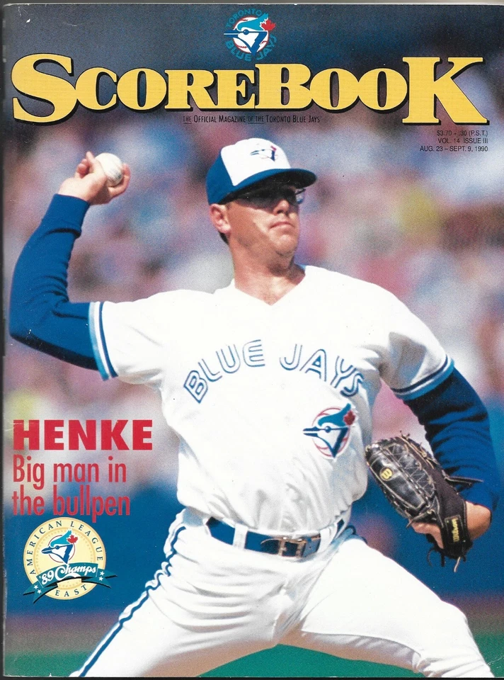 Toronto Blue Jays Boston Red Sox 1990 MLB Baseball Official Program Tom Henke - Image 1 of 1