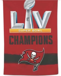 Tampa Bay Buccaneers SUPER BOWL LV Champions 2021 28x40 Commemorative BANNER - Picture 1 of 1