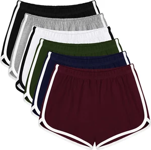 6 Packs Dance Shorts Cotton Sports Short Waistband Women Summer Sports Shorts Yo - Picture 1 of 12
