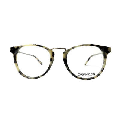 Nuevo CALVIN KLEIN Anteojos CK 18721 106 Crema Tortuga Marco Óptico 49-19-140 Foto 1 de 4