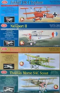 Cuatro (4) aviones modelo volador de madera de balsa corte láser de Guillow SMU-0158 - Imagen 1 de 7