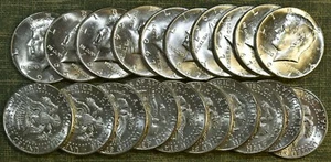 Original Choice to GEM BU Roll of 20 1967 Kennedy Half Dollars - Picture 1 of 1