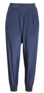 ATM ANTHONY THOMAS MELILLO Silk Joggers in True Navy NWT Size Medium - Picture 1 of 9