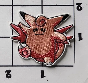 Clefable Pokemon Patch Embroidered Iron On Upcycle Cosplay Costume Pop Culture - Picture 1 of 1