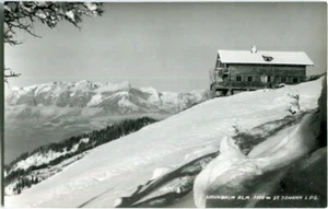 Foto-AK Hahnbaum Alm, ST. JOHANN Pongau Winter, Schnee 50er - Picture 1 of 1