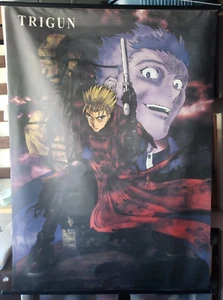 Vintage 40" x 30" Trigun Vash 1998 Anime Manga Stoff Wandrolle - Bild 1 von 3