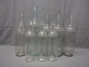 8 botellas de vidrio vintage U4 - Imagen 1 de 4