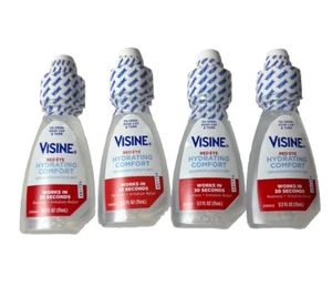 4X Visine Red Eye Hydrating Comfort Lubricant Drops 0.5 Oz Exp.05/2026+ - Picture 1 of 1