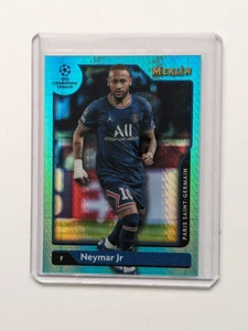 Neymar Jr 2021-22 Topps Merlin UCL Chrom Aqua Prisma Refraktor PSG #10 - Bild 1 von 5