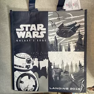 BOLSO DE MANO REUTILIZABLE DISNEY STAR WARS GALAXY'S EDGE OPENING LANDING 2019 NUEVO CON ETIQUETAS - Imagen 1 de 6