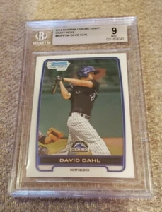 2012 Bowman Draft Chrome Picks #BDPP104 David Dahl BGS 9 Colorado Rockies - Picture 1 of 2