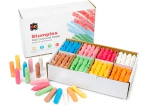 Educational Colours Stumpies Chalk 160pk Assorted Colours - Picture 1 of 1