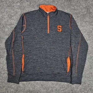 Syracuse Orange NCAA KA Erwachsene grau 1/4 Zip Jacke Langarm bestickt M - Bild 1 von 7
