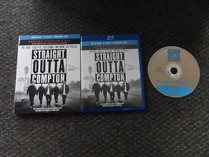 STRAIGHT OUTTA COMPTON  (Blu-ray Disc ONLY, 2015) "ICE CUBE, EASY E,AND DR. DRE" - Picture 1 of 1