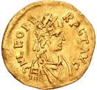 Leo I (AD 457-474) romain AV demi-sis assis victoire RIC 634 Constantinople