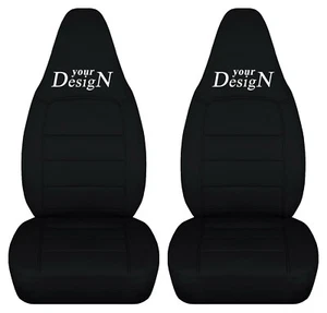 2 fundas de asiento de coche semi personalizadas para Mazda Miata 2001-2005 negro tu diseño - Imagen 1 de 1