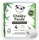 The Cheeky Panda Bamboo Toilet Paper 4 Rolls of Toilet Paper Plastic Free Tissue
