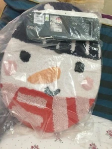 Next New In Its Original Package Snowman Christmas Toilet Seat Cover - Picture 1 of 4