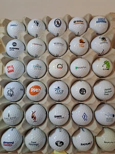 30 Logo Golf Balls Lot #016 Courses Brands Advertising Collectible vtg Tidewater - Picture 1 of 5