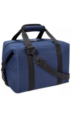 全新带标签 Macy's 午餐托特包 / 蓝色大码帆布 - 颜色。  全新 — 第 1/4 张图片