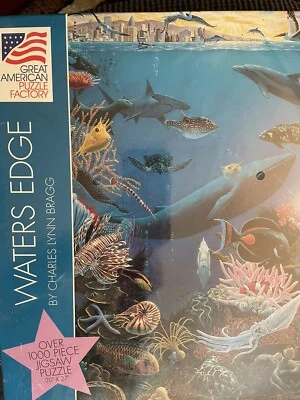 Jigsaw Puzzle 1000 Pc Waters Edge Charles Lynn Bragg 20”x27” New - Image 1 of 4