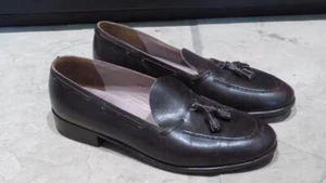 Scarpe mocassini uomo BELGIO nappa pelle di vitello 8 M - Foto 1 di 6