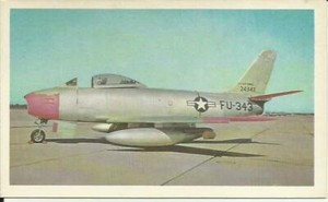 N.A. F-86 Sabre - from Milton Bradley "Picture & History Cards" set
