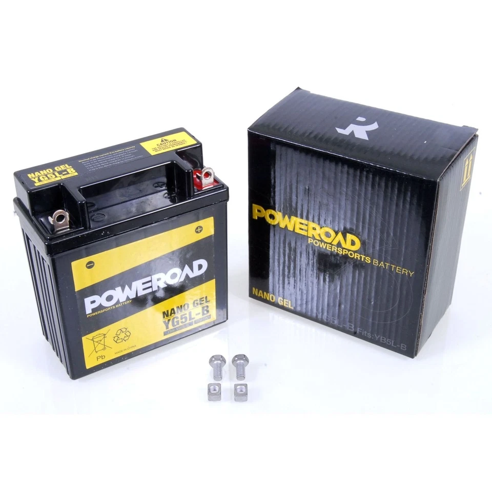 704035 Poweroad YB5L-B Gel Batería Hercules Kymco Malaguti MZ/MUZ Peugeot - Imagen 1 de 1