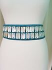 PLANET Blue Luxury Sateen Belt Shells & Beads size S-M New spring fashion RRP£69