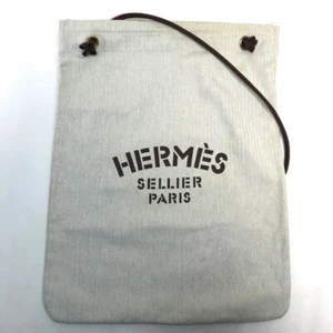 HERMES Tote Bag Alain GM one shoulder Shoulder Bag Canvas x Leather natural - Picture 1 of 12