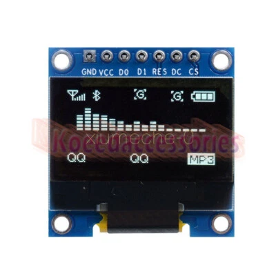 White 3-5V 0.96" SPI Serial 128X64 OLED LCD LED Display Module for Arduino. - Image 1 of 2