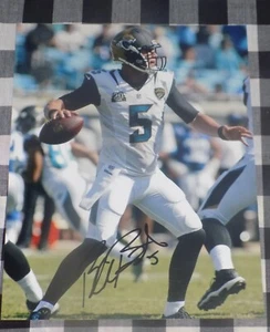 Blake Bortles signiertes 8x10 Foto Jacksonville Jaguars NFL Football - Bild 1 von 1
